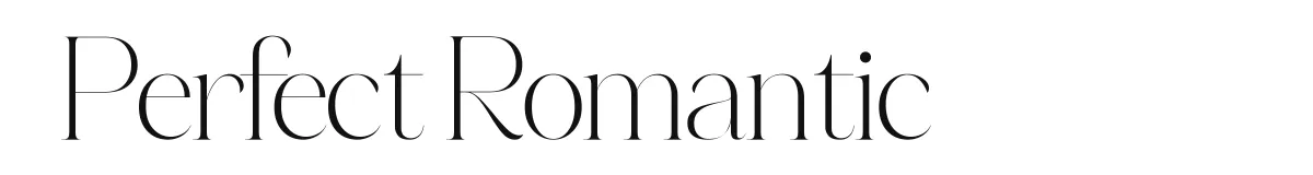 Perfect Romantic original font preview