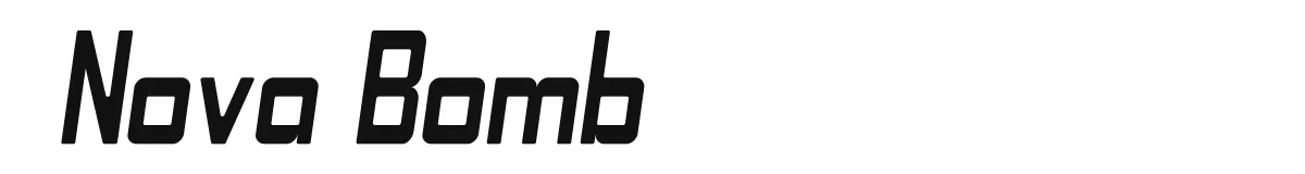 Nova Bomb Semi Bold Oblique preview