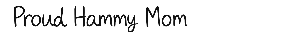 Proud Hammy Mom font preview