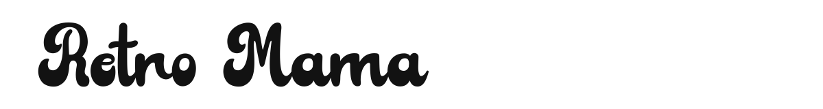 Retro Mama font preview