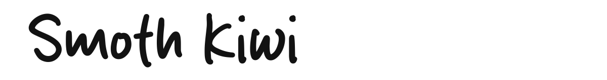 Smoth Kiwi font preview