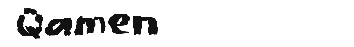 Qamen original font preview