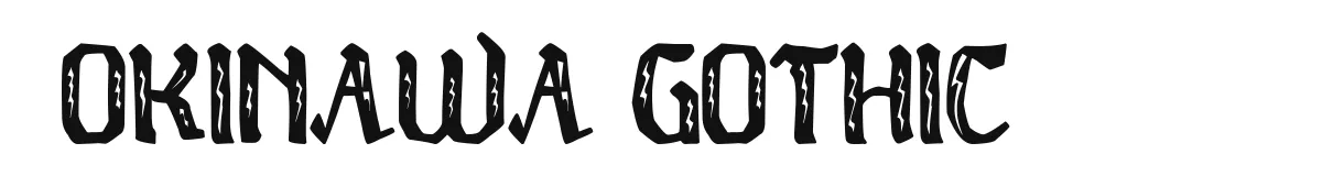 Okinawa Gothic original font preview