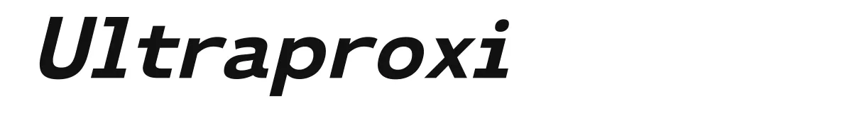 Ultraproxi font preview