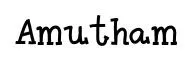 Amutham original font preview