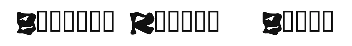 Burning Rubber   Black original font preview