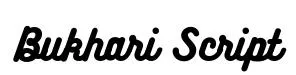 Bukhari Script original font preview