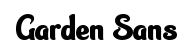 Garden Sans original font preview