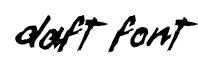Daft Font original font preview