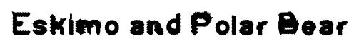 Eskimo and Polar Bear original font preview