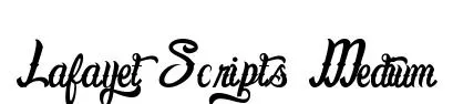 Lafayet Scripts Medium