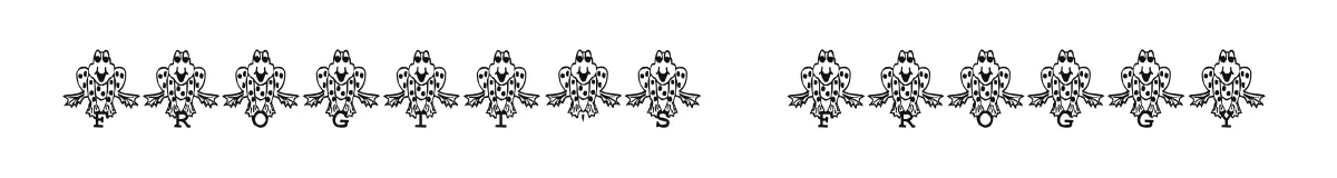 Frogii's Froggy original font preview