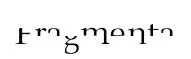 Fragmenta original font preview