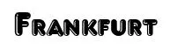Frankfurt original font preview
