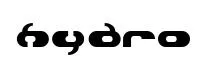 Hydro original font preview