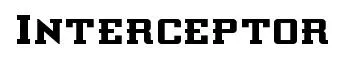 Interceptor original font preview