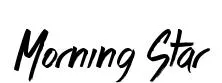 Morning Star original font preview