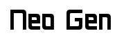 Neo Gen original font preview