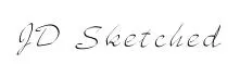 JD Sketched original font preview