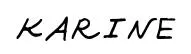 KARINE original font preview