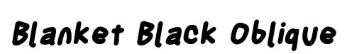 Blanket Black Oblique