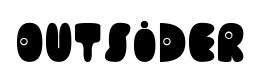 Outsider original font preview