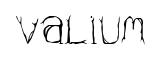Valium original font preview