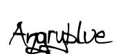 Angryblue original font preview