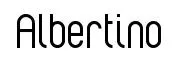Albertino original font preview
