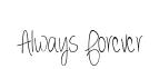 Always Forever original font preview