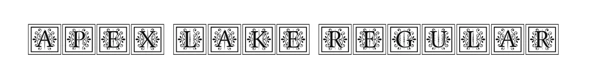 Apex Lake Regular original font preview