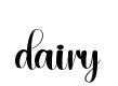 dairy original font preview