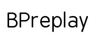 BPreplay original font preview