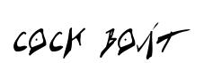 Cock Boat original font preview