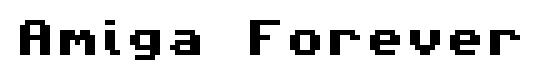 Amiga Forever original font preview