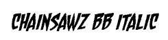Chainsawz BB Italic