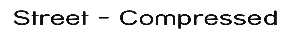 Street - Compressed original font preview