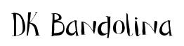 DK Bandolina original font preview