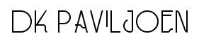 DK Paviljoen original font preview