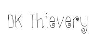DK Thievery original font preview