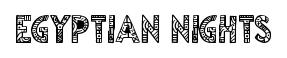 Egyptian Nights original font preview