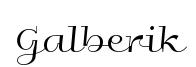 Galberik original font preview