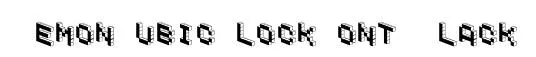 DemonCubicBlockFont Black