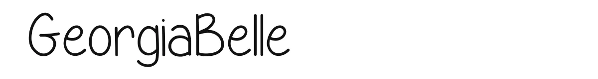 GeorgiaBelle original font preview