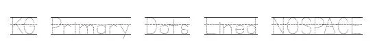 KG Primary Dots Lined NOSPACE