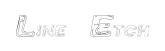 Line Etch original font preview