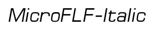 MicroFLF-Italic