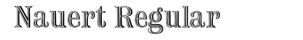 Nauert Regular original font preview