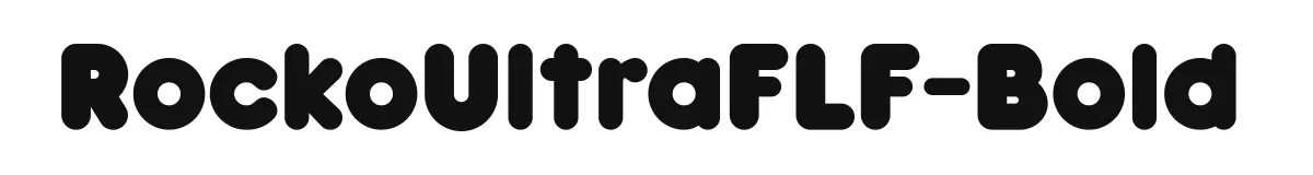 RockoUltraFLF-Bold original font preview