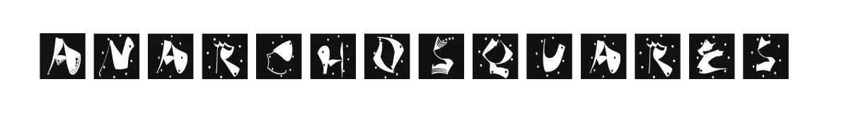 AnarchoSquares original font preview